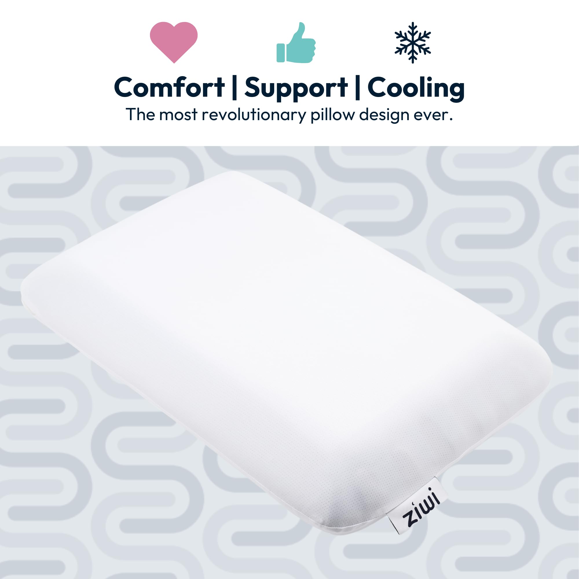 Amazon.com: ZIWI Zipp Pillow, Revolutionary Vertical